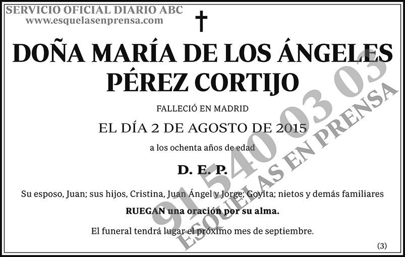 María de los Ángeles Pérez Cortijo
